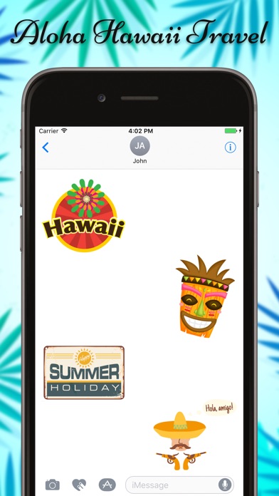 Hawaii Travel & Vacation Emoji screenshot 2