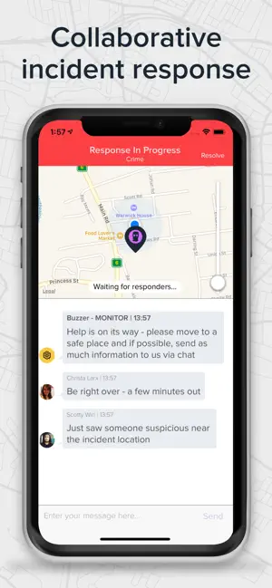 Screenshot 4 Buzzer - Community Safety iphone