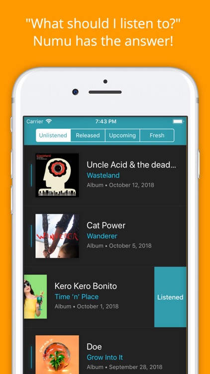 Numu - New Music Tracker