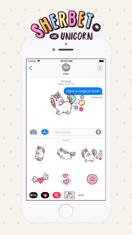 Sherbet the Unicorn Stickers