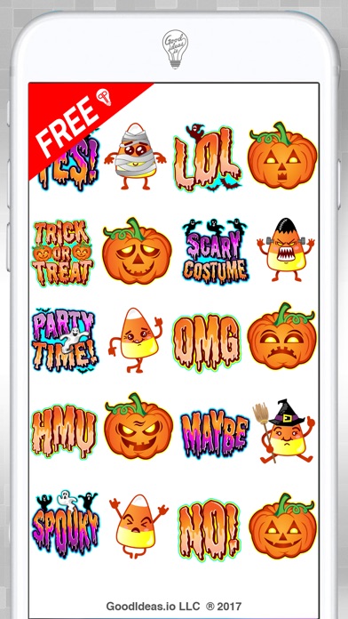 Halloween Hipster Stickers screenshot 2