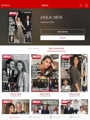 Captura de Pantalla 3 ¡HOLA! ESPAÑA Revista impresa iphone