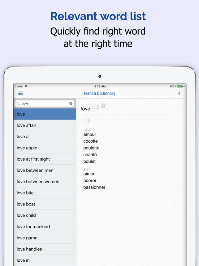 French Dictionary On The App Store French Dictionary On The App Store