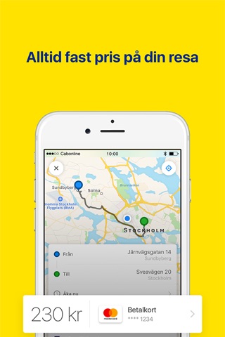Sverigetaxi screenshot 2