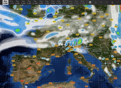 Скриншот из WeatherMap+