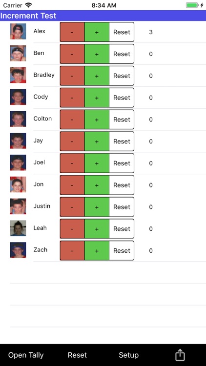 Teacher's Tally Tracker