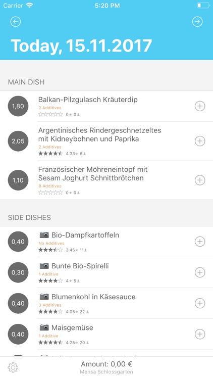 Studentenfutter | Mensa-App