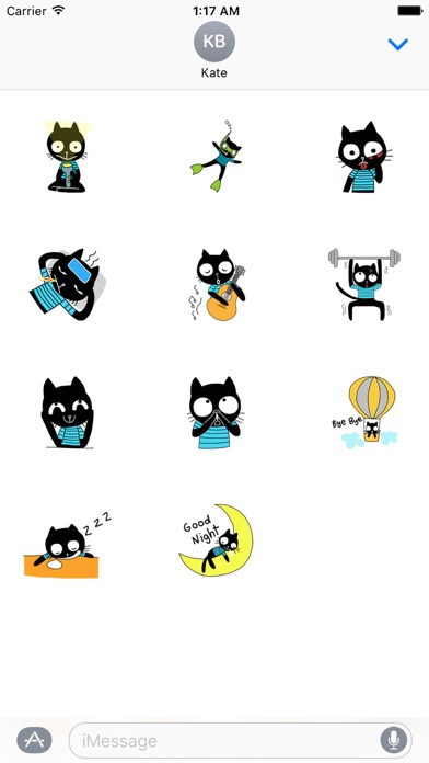 Naughty Black Cat Sticker Packs screenshot 3