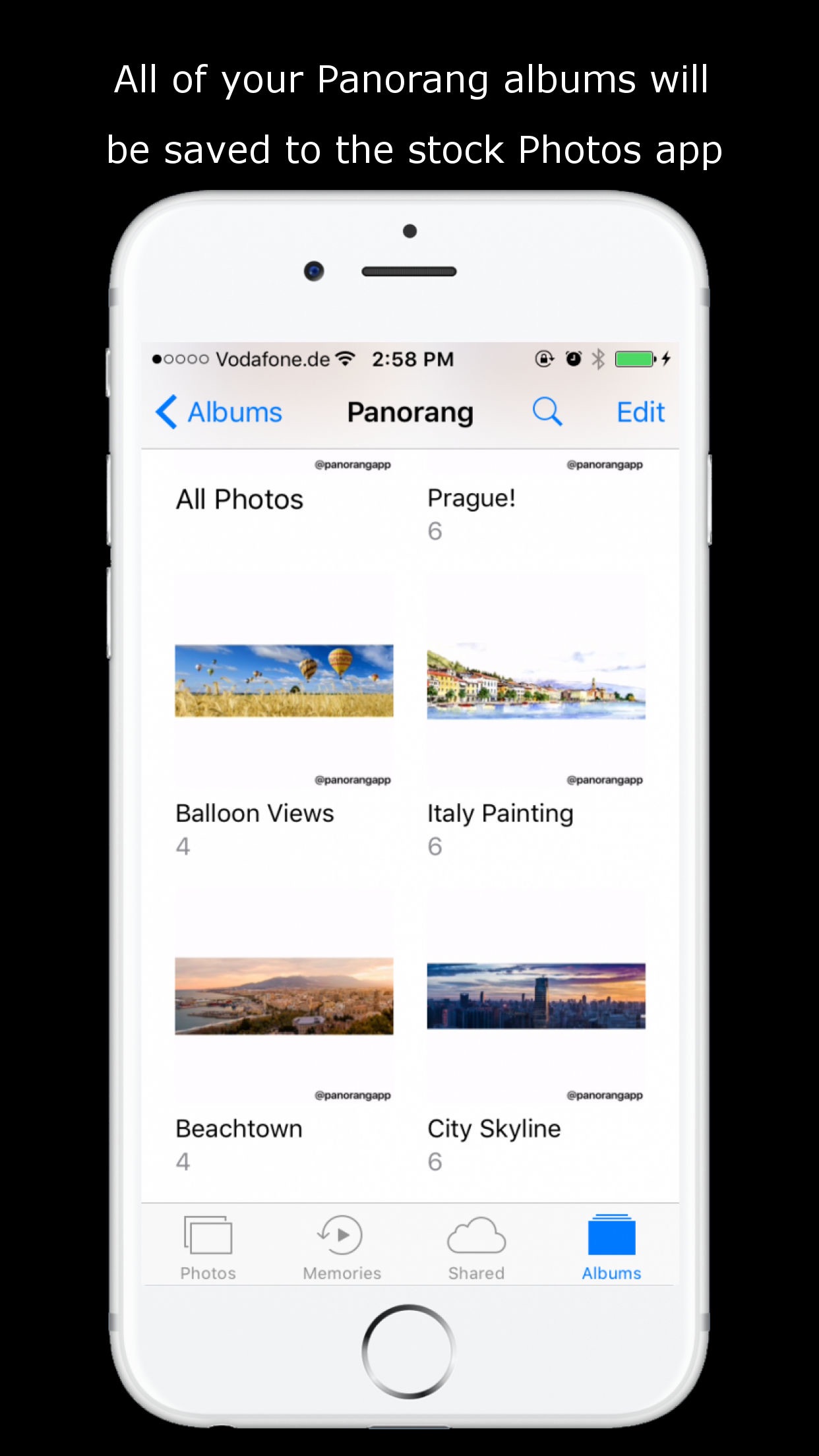 Screenshot do app Panorang