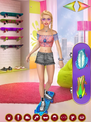 Skater Girl Makeover - Makeup and Dress Up Games screenshot 4