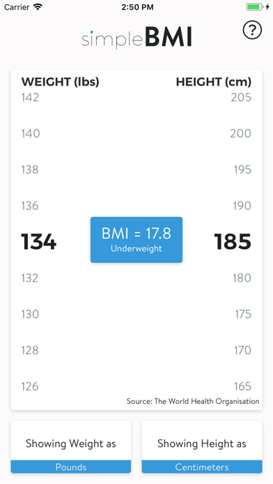 simpleBMI - BMI made easy screenshot 3