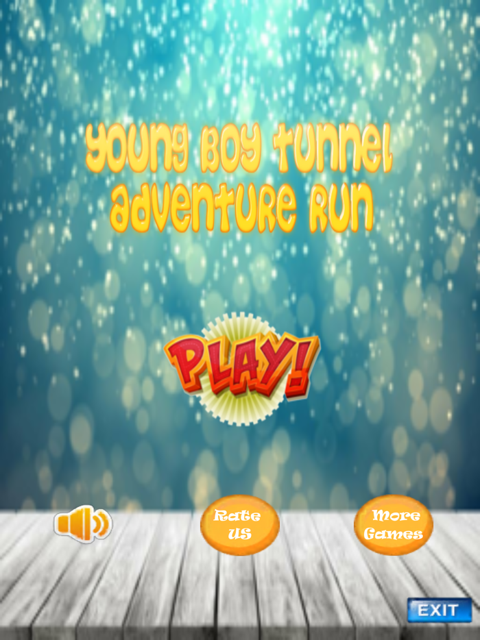 年轻男孩隧道冒险运行