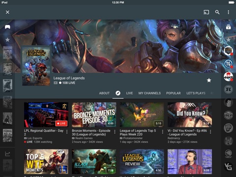 YouTube Gaming screenshot 2