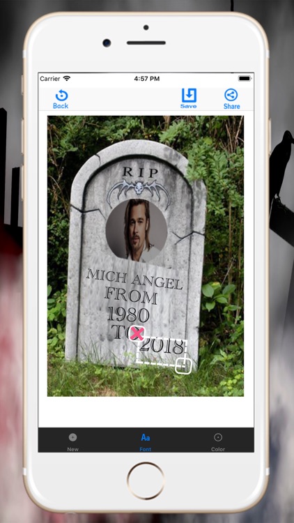 Tombstone Photo Maker screenshot-3