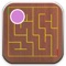 The Ball Maze app is a maze app that uses an interactive ball to solve the maze