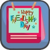 Frinedship Day Stickers,Badge And Photo Frame