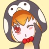 Buri the Penguin Girl stickers