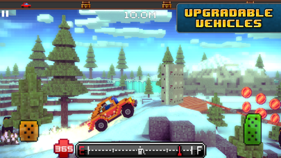 Blocky Roads Winterland screenshot 5