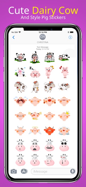 Cute Dairy Cow Stickers(圖2)-速報App