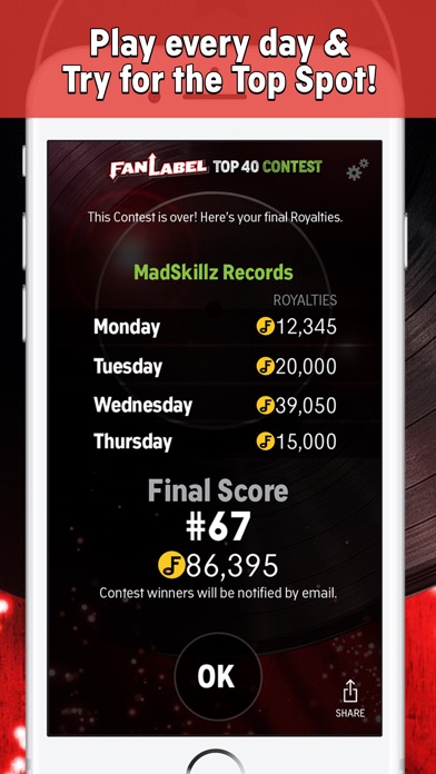 FanLabel: Daily Music Contests screenshot 4