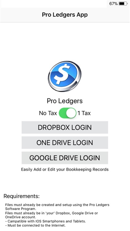 Pro-Ledgers Bookkeeping App