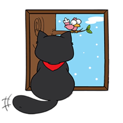 Black Munchkin Cat Sticker