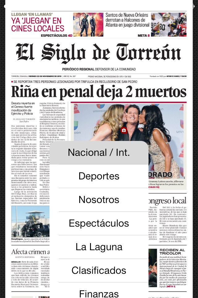El Siglo de Torreón edición digital screenshot 3