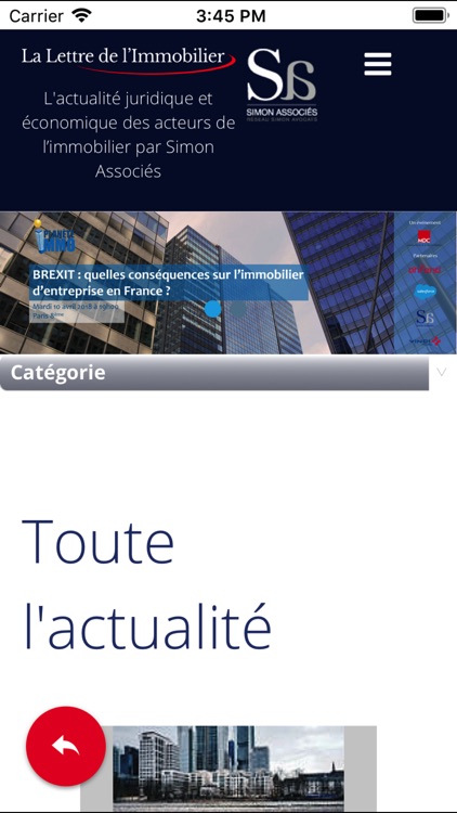 La lettre de l'immobilier