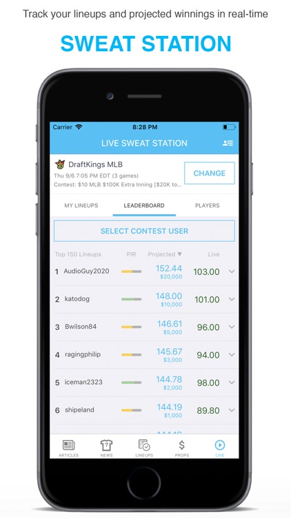 FantasyLabs DFS Lineup Builder screenshot-4