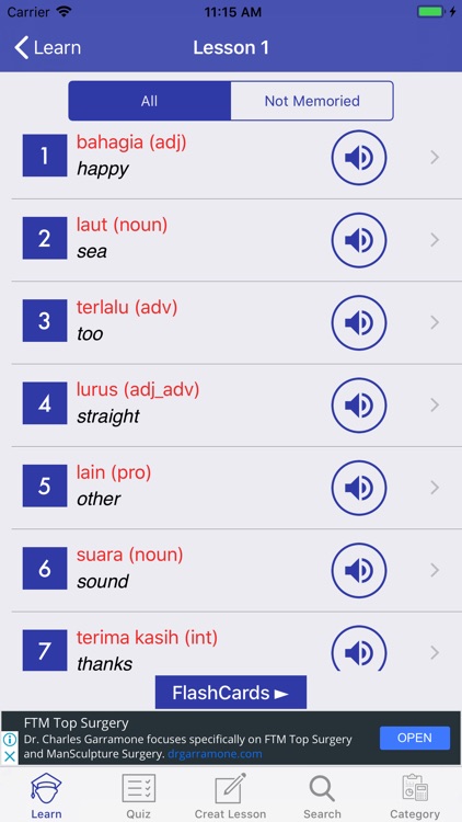 Learn Indonesian Vocabulary