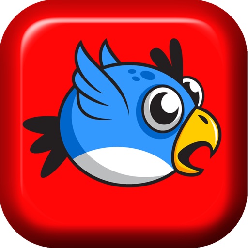 Flappy Blue Bird Original- A clumsy Bird's impossible journey icon