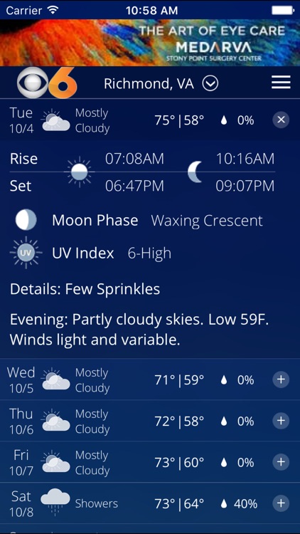 CBS 6 Weather - Richmond, Va. screenshot-4