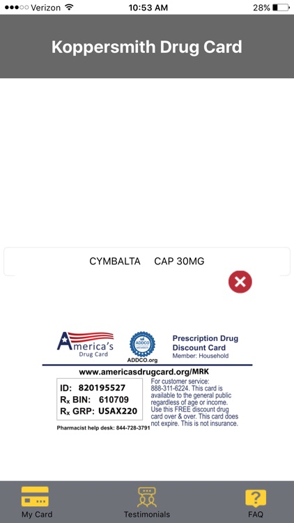 Koppersmith Drug Card