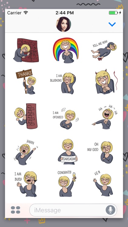 Avatar woman Animated Stickers