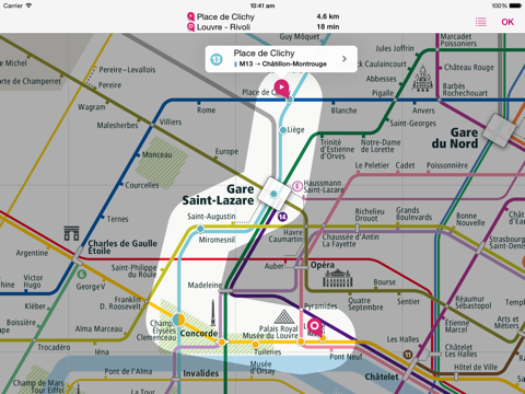 Paris Rail Map Lite screenshot 2