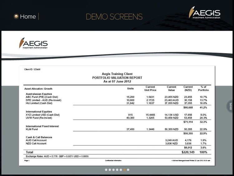 Aegis Investment Admin