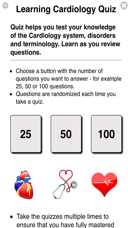 Learning Cardiology Quiz +