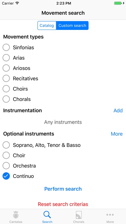 Cantatas screenshot-3