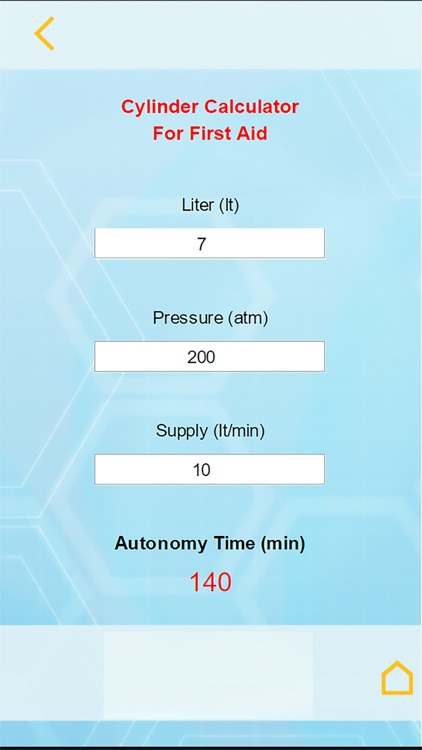 Oxygen Cylinder Autonomy Calc