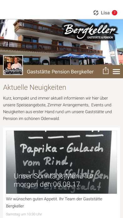 Gaststätte Pension Bergkeller screenshot 1