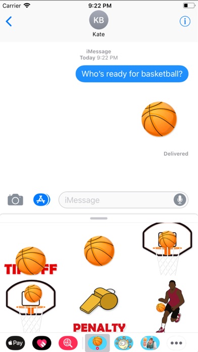 Animated Basketball Stickers Screenshot 1
