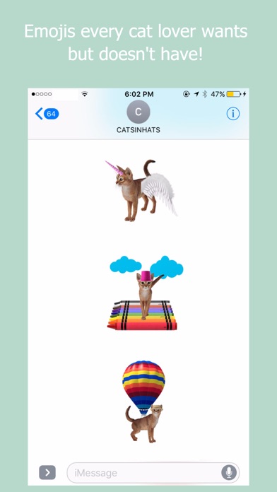 Cats in Hats Emoji Keyboard screenshot 3