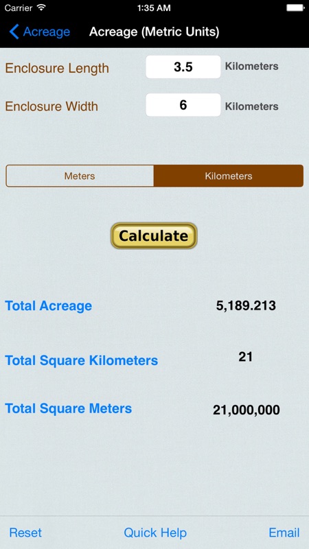 The Acreage App Is Designed To Supply The Number Of Acres Acreage Square Feet Square Yards Square Inches The Acreage App Is Designed To Supply The Number Of Acres Acreage Square Feet Square Yards Square Inches