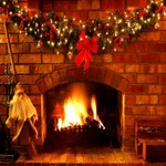 3D Christmas Real Fire  Logs