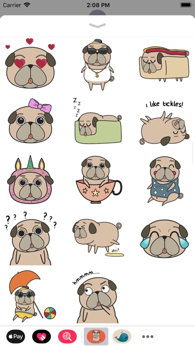 Pug Puppy Sticker Pack! screenshot 4