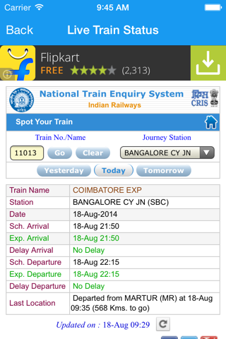 IRCTC Live Train Status & PNR Check screenshot 3