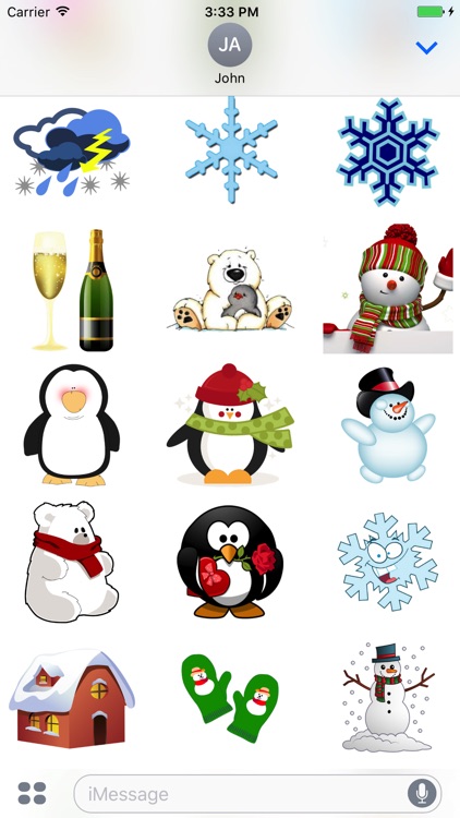 Season Winter for iMessage