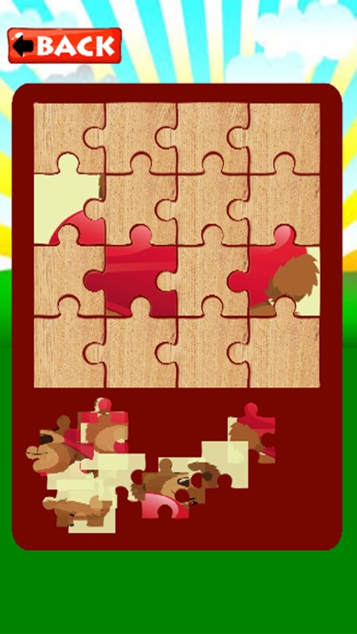 Cartoon peppa Bear Jigsaw Game screenshot 4
