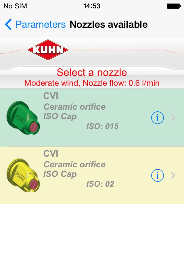 KUHN - Nozzle Configurator screenshot 3