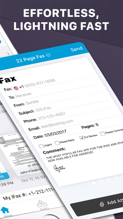 iFax fax app: Fax from iPhone